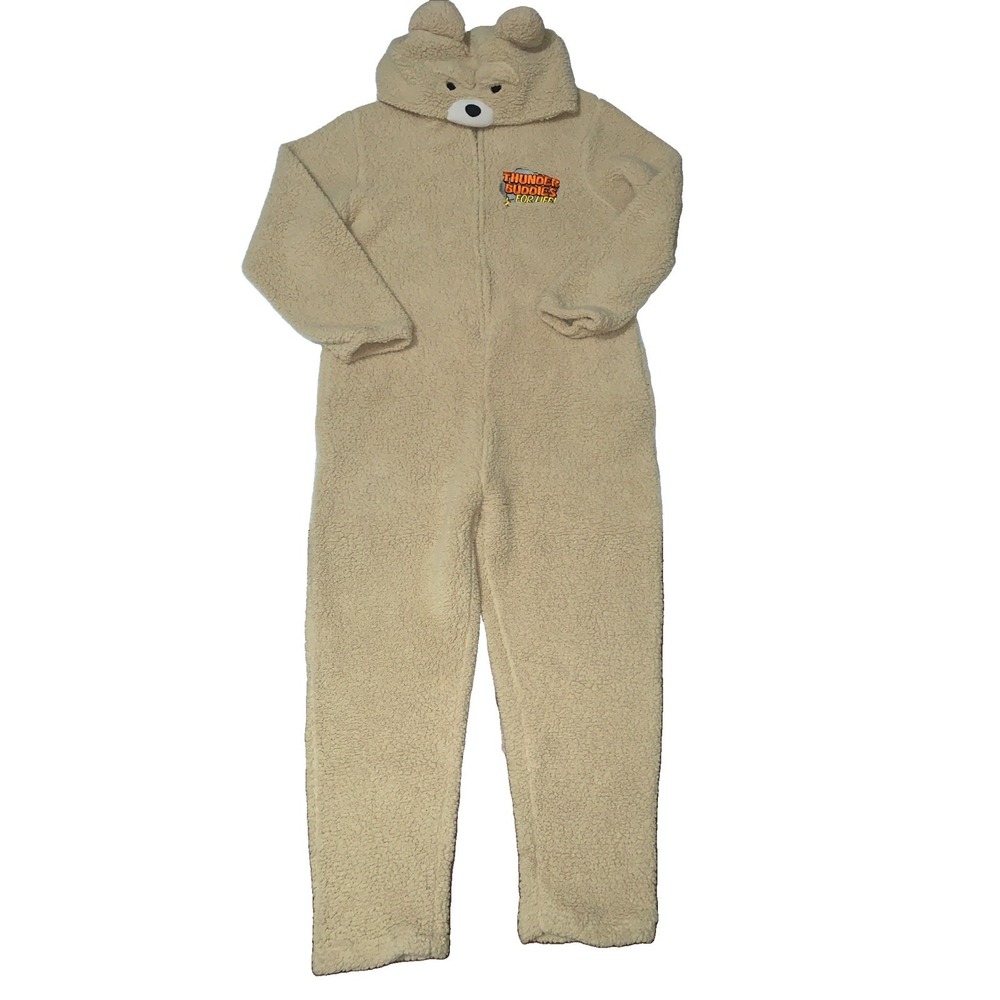 Ted Costume Pajama One Piece XL Beige Thunder Buddies For Life Cosplay Kigurumi
